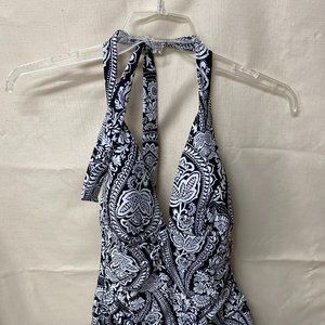 NWT Rosemarie Reid Halter Swim Dress w/ tummy control